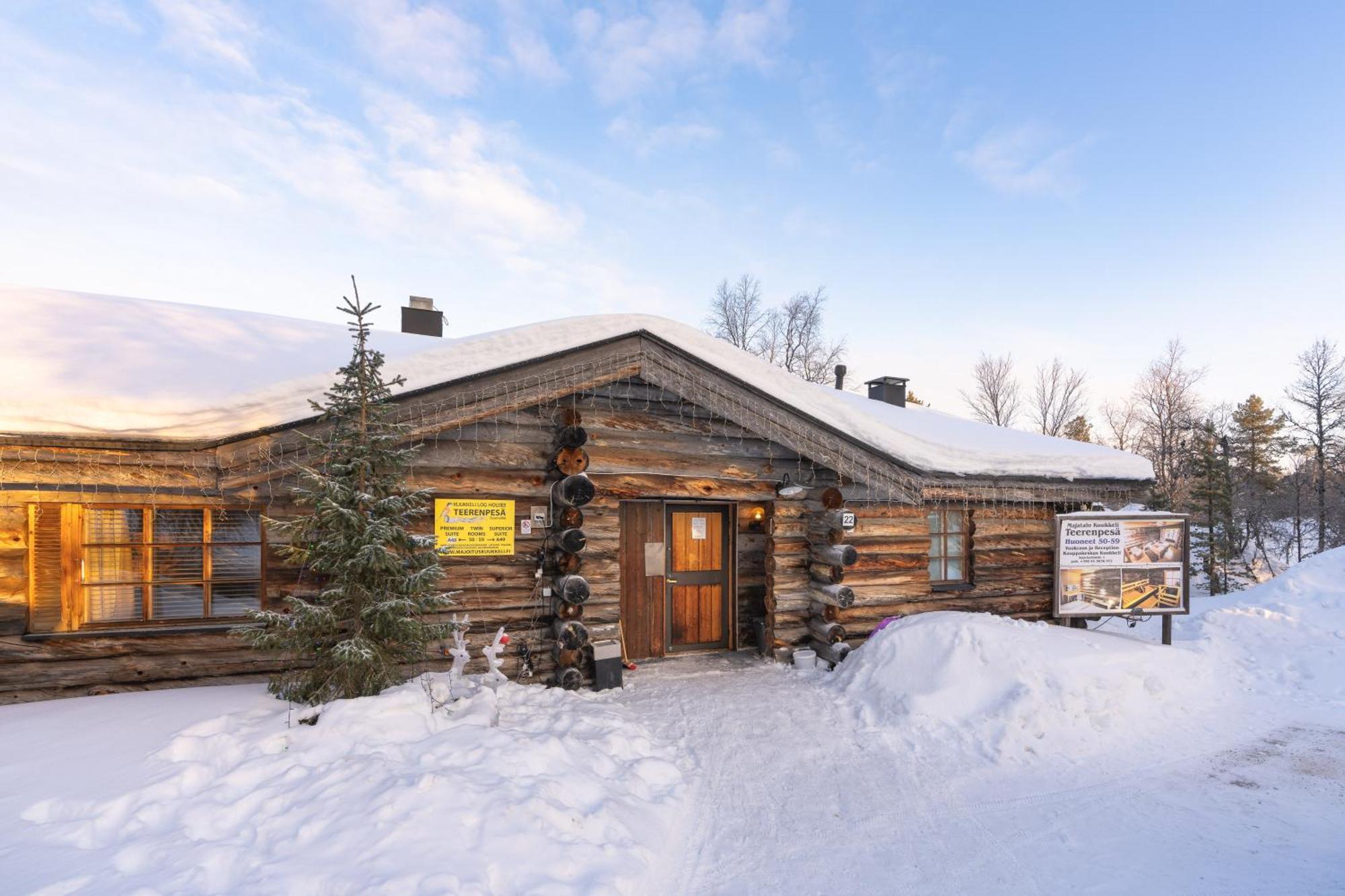 Kuukkeli Log Houses Teerenpesae Saariselka Bagian luar foto